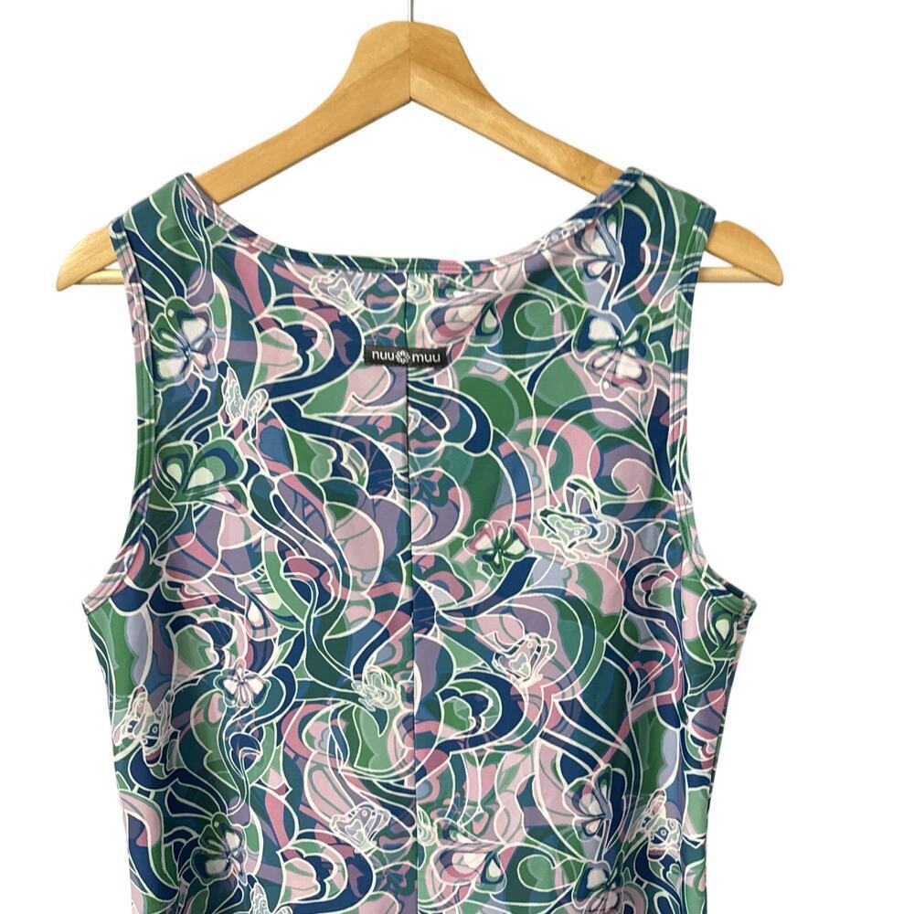 Nuu Muu Dress Womens Large Keyhole Printed Stretch - Picture 8 of 10